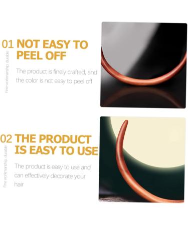 Angoily Moon Wooden Hairpin Hair Stick Japanese Hair Pins Hair Clips Hair Bun Pin Hair Jewels for Women Japanese Hair Accessories Disk Hair Moon Headpiece Updo Hair Chopsticks Semicircle - Buy Online on GoSupps.com