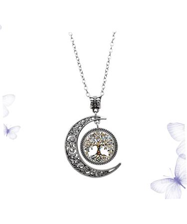 LABRIMP Charm Necklace Moon Necklaces for Women Necklace Fashion Tree of Life Necklace Accessories Sweater Chain - Buy Online on GoSupps.com