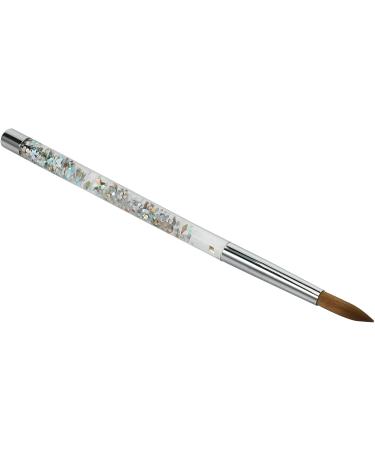Sunmeit 1Pc Rose Gold Kolinsky Sable Acrylic Nail Brush with Liquid Flow Glitter Nail Art Brush for Nail Art Tool 12 - Buy Online on GoSupps.com
