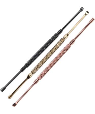Healifty Ear Wax Pick 3pcs Ear Cleaning Kit Ear Cleaner Ear Scoop Earpick ing Tool Stainless Steel Ear Wax Removal Tool - Buy Online on GoSupps.com