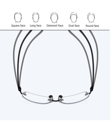 Stylish Rimless Blue Light Blocking Reading Glasses For Men Photochromic Sunglasses Anti Glare Computer Readers(Grandeur:1.0x) - Buy Online on GoSupps.com