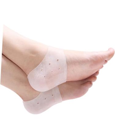 Healeved 1 Pair Heel Sleeve Support Heel Protectors Heel Sleeves Kids Plasters Silicone Socks Heel Support for Plantar Shoe Filler Colorful Hair Chain Cracked White Anti-Crack Gel medium - Buy Online on GoSupps.com