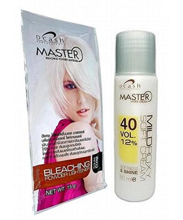 Dcash Hair Bleach Color Hair Dye Lightening Powder Kit Blonde White Toner