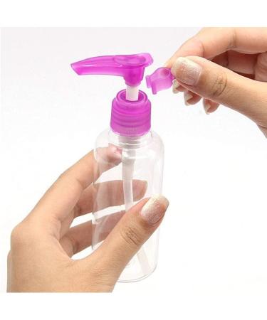 NJIAME 4-Pack 100ml Empty Plastic Dispenser Pump Bottles for Lotion Shampoo & Massage Oil Travel-Friendly Random Colors - Buy Online on GoSupps.com