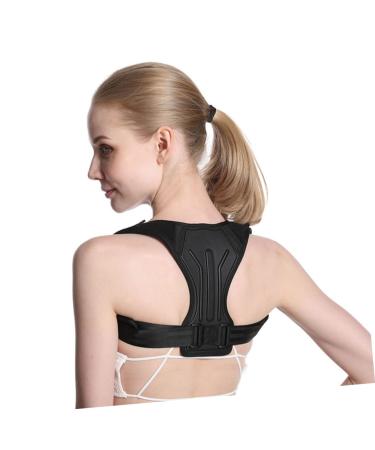 FOMIYES Adjustable Clavicle Support Brace - Belt Straightener & Shoulder Support for Improved Posture - Comfortable Upper Back Brace in Black - Buy Online on GoSupps.com
