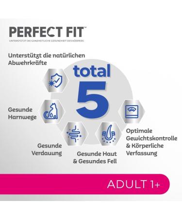 Perfect Fit Adult Cat Dry Food - Chicken Flavour | 750g (6 Bags) & 4.5kg Pack | International Shipping Available - Buy Online on GoSupps.com