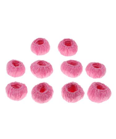 100pcs Waterproof Disposable Shower Ear Protectors Covers Bath Earmuffs Protector Caps - Pink