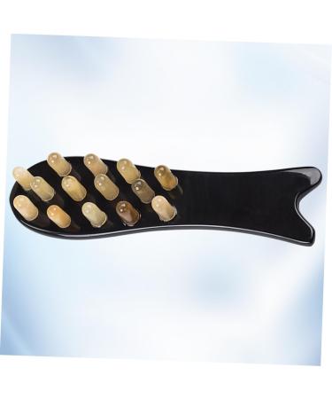Fomiyes Natural Horn Massager Brush - Smooth Tool for Scalp Massage & Hair Styling | International Shipping - Buy Online on GoSupps.com