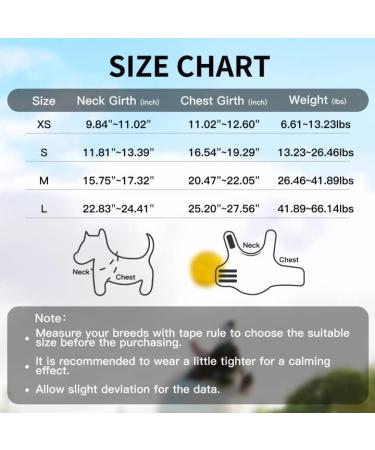 Kelivol Fear Coat for Dogs - Anxiety Relief Jacket Comfort Vest for Fireworks & Thunderstorms (L Dark Gray) | Soothing Light-Changing Design - Buy Online on GoSupps.com