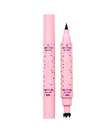 Freckle Stamp - Waterproof Air Cushion Freckle Stamp | 2-in-1 Liquid Freckle Remover | Sweat-Resistant Face Chest Pen | Faux Freckles Stamps Eye D