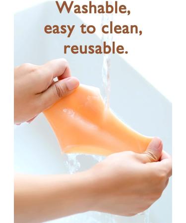 2 Pairs Notherss Silicone Gel Heel Cups for Cracked Heel Pain Relief - Regular Size for Men & Women - Buy Online on GoSupps.com