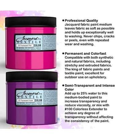 8 oz Black Jacquard Fabric Paint - Leaves Clothes Soft & Colorfast - Professional Quality, Made in USA - Ideal for Washing - 1 Pack - Buy Online on GoSupps.com