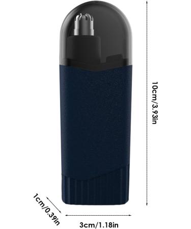 Rechargeable Waterproof Nose Hair Trimmer - Portable Multifunctional Ear & Nose Clippers - Cordless Precision Hair Remover in Navy Blue - Buy Online on GoSupps.com
