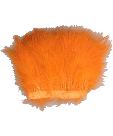 KOLIGHT 2 Yards Natural Turkey Marabou Feather Trim Fringe - 6-8 Inch Width - DIY Decoration in Orange - Buy Online on GoSupps.com