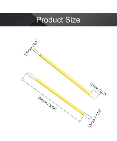 Utoolmart Makeup Disposable Lip Plastic Cement Brush Wands Applicator Lip Gloss Tools Lipstick Applicator Wands Yellow 50pcs - Buy Online on GoSupps.com
