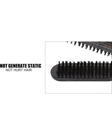 Soft Elastic Bristles Anti-Static Hair Straightener Brush Heat-Resistant Material Glove-Like Handle Hollow and Breathable Back for Fast Styling - Buy Online on GoSupps.com