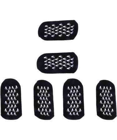 Minkissy 3 Pairs Spa Gel Socks for Foot Care - Ultimate Protection for Dry Cracked Skin | Black Essential Oil Infused Foot Socks - Buy Online on GoSupps.com