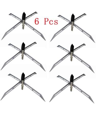 Scoland Shooter Turkey Hunting Broadheads 150 Grain 4 Cutting Dia Archery Arrow Piont 6PK