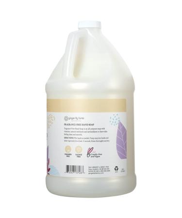 Ginger Lily Farms Botanicals All-Purpose Liquid Hand Soap Refill - Fragrance Free - 1 Gallon (128 fl oz) - Vegan & Cruelty-Free - Buy Online on GoSupps.com