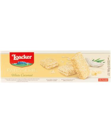 Loacker Patisserie White Coconut Wafers - Delicious White Chocolate Wafers With Coconut Cream - Mouth-Filling Consistency - Sweet Gift for Everyone - 12 x 100 grams - Buy Online on GoSupps.com