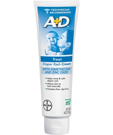 Baby Skin Care Diaper Rash Cream 10% Zinc Oxide 1% Dimethicone 4oz Tube (2 Pack) - Buy Online on GoSupps.com
