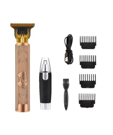 Hair Clippers Hair Trimmer Men with Coded Combs Men Hair Clipper Easy Home Haircutting Family Haircut Kit Electric Hair Clippers for Men's Grooming and Barbering (Bronze Type B)