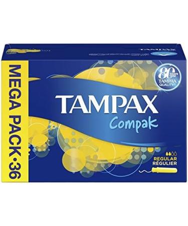TAMPAX Compak Tampons Regular Loading Sleeve 36 Tampons - Buy Online on GoSupps.com