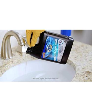 Zep Advanced Bathroom Sink Drain Opener Gel - 32 oz - Powerful Formula for Hair Soap Toothpaste & Shave Cream - Fast International Shipping - Buy Online on GoSupps.com
