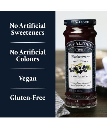 St Dalfour Blackcurrant Spread - 6 Bottles | Delicious Fruit Jam - Buy Online on GoSupps.com