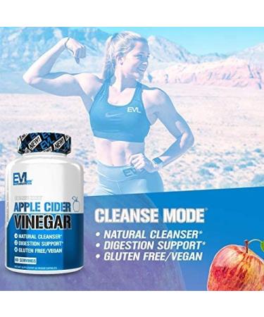 EVLution Nutrition Apple Cider Vinegar - 60 Veggie Capsules for Weight Loss & Digestion - Buy Online on GoSupps.com