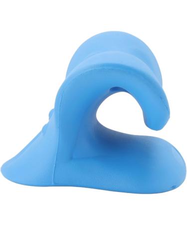Neck and Shoulder Relaxer Portable Neck Stretcher Chiropractic Pillow Cervical Traction Device for Relieve TMJ Headache Muscle Tension Spine Alignment Stiffness Relief(Blue) - Buy Online on GoSupps.com