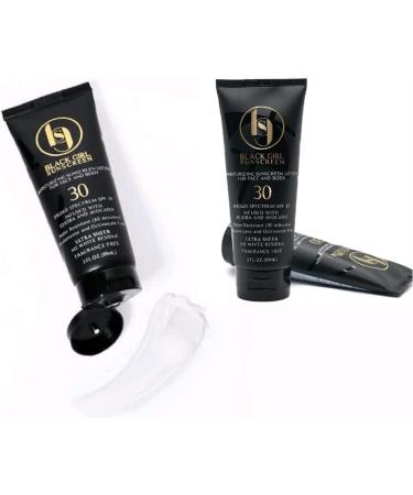 BlackGirlSunscreen SPF 30 Sunscreen - Made by Women of Color with Natural Ingredients and Formulated for People of Color No Synthetic Fragrance and Cruelty Free - 3 FL OZ White - Buy Online on GoSupps.com
