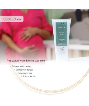 Moraz Pregnancy Body Lotion - Herbal Formula for Women | Hydrating & Elasticity-Boosting | Jojoba Oil - 5.1 oz - Buy Online on GoSupps.com