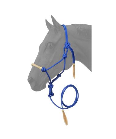 Tough 1 Rawhide Noseband Rope Halter with Lead Pack Horse