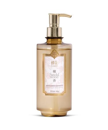 Bee & Flower Moisture Body Wash Fragrance Amino Acid Liquid Soap Mild & Gentle Shower Gel Luxurious Perfume Scented Sandalwood Nourishing Soap Hair Face and Body Soap - 16.8 Fl Oz