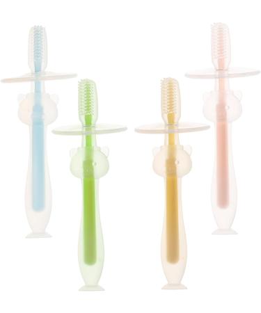 Beavorty 16 STK Baby Toothbrush - Suction Cup Silicone Toothbrushes with Soft Bristles for Infants - Travel-Friendly & Safe for Babies - Buy Online on GoSupps.com