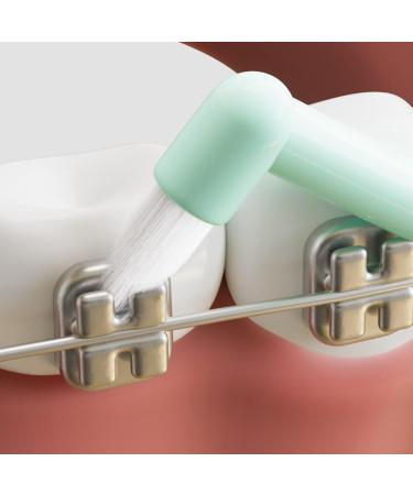 Interspace Toothbrushes - Soft Single & Narrow Interdental Brushes for Orthodontic Care (8 Pieces) in Blue Green Pink White - Detailed Cleaning for Braces - Buy Online on GoSupps.com