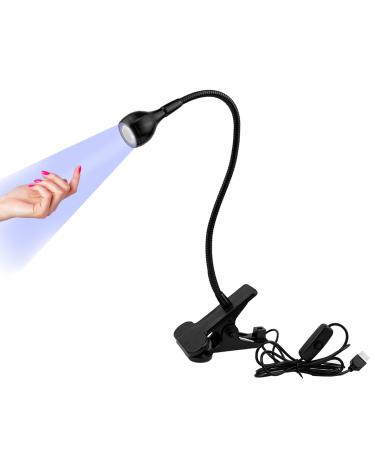 UV Nail Lamp AolKee 5W LED Nail Lamp UV Lamps for Gel Nails Nail Dryers for Nail Polish and Gel Ultraviolet USB LED with Clip