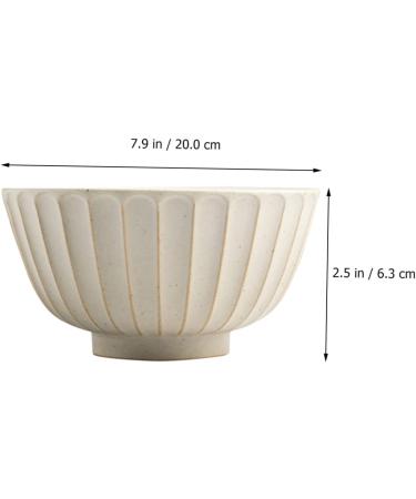 HOMSFOU 1pc Ramen Bowl Asian Ornament Container Cereal Bowls Candy Container Bowls Salad Serving Bowls Party Serving Bowls Porcelain Cereal Bowl Bowl Salad Bowl Ceramics Porcelain Bowl 20X6.3CM As Shown - Buy Online on GoSupps.com