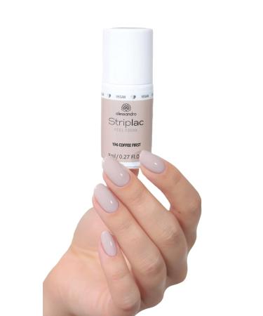 Alessandro Striplac UV Nail Polish - Coffee First | Gentle Long-Lasting Peel-Off | Vegan & Cruelty-Free - 8ml - Buy Online on GoSupps.com
