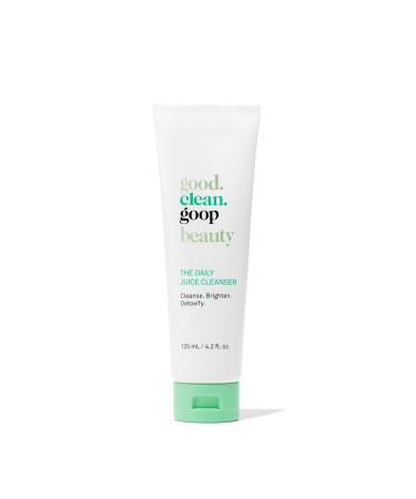 good.clean.goop beauty The Daily Juice Cleanser | Foaming Facial Cleanser to Hydrate & Cleanse Skin | Fruit Enzyme Chlorella Extract & Spinach Leaf Extract | Face Wash to Detoxify Skin | 4.2 Fl oz
