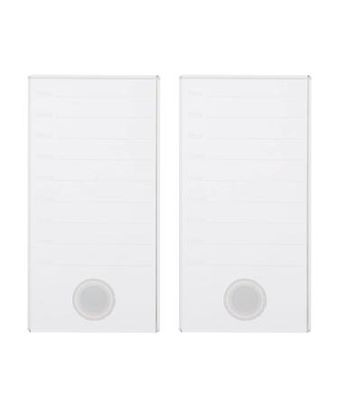 Lurrose 2PCs eyelash crystal pallet eyelash extension hand plate glass lash lash holder professional eyelash tools 1 piece (1 Pack)