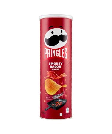 Italian Gourmet E.R. Pringles Smokey Bacon Flavour 175g of the irresistible snack in the convenient can of crunchy bacon-flavored chips + Gourmet Italian Polpa 400g