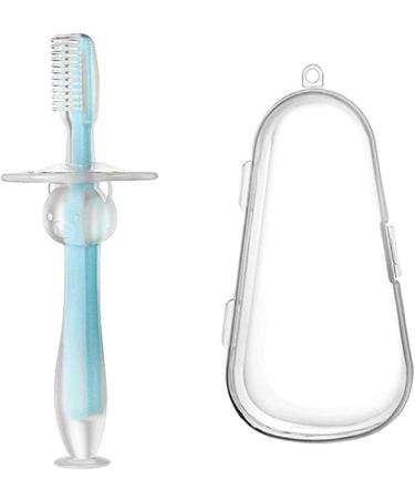 Buy Clean Food-Safe Silicone Toddler Toothbrush for Kids Aged 1-3 | Manual Toothbrush for Radiant Smiles - Buy Online on GoSupps.com