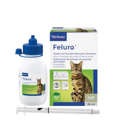 Virbac Feluro |60 ml |Supplementary feed for cats |To support the healthy preservation of urinary tract |For cell health in oxidative stress |Oral suspension