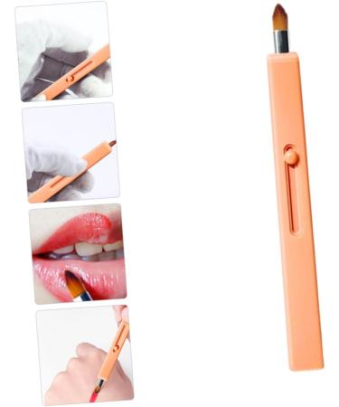 MAGICLULU 1pc Retractable Lip Brush Lip Applicator Retractable Lipstick Brush Portable Eye Shadow Flat Concealer Brush Eyeshadow Major Travel Plastic Smudge Stick - Buy Online on GoSupps.com