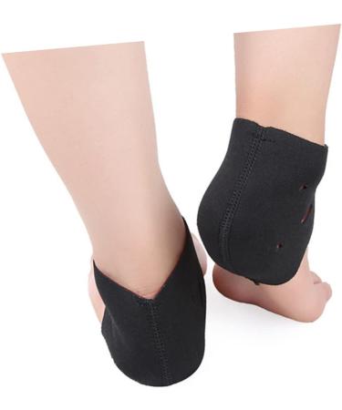 5 Pairs Silicone Heel Covers - Comfortable Heel Support & Protection for Men and Women | Heel Socks & Gel Pads for Foot Care | Black SBR - Buy Online on GoSupps.com