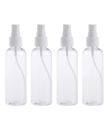 Exceart 8 pieces clear spray bottle plastic-fog-mini spray bottle for travel cleaning of essential oils (transparent bottles with white spray)