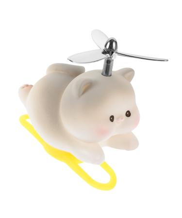 Abaodam Car Accessories - 2pcs Gray Vinyl Doll Ornaments & Windmill Bicycle Decor | 7.5x7.5CM - Buy Online on GoSupps.com