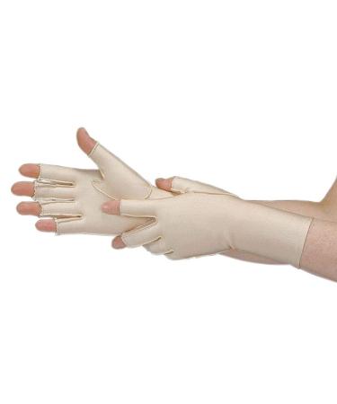 Gentle Compression Gloves 3/4 Finger Wrist Right Small